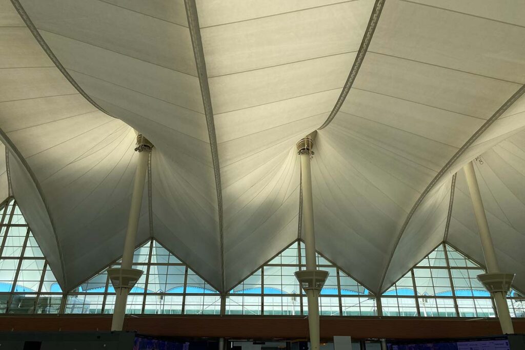 denver airport fabric roof