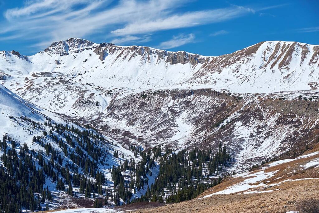 Independence Pass in Rocky Mountains, Colorado, USA.