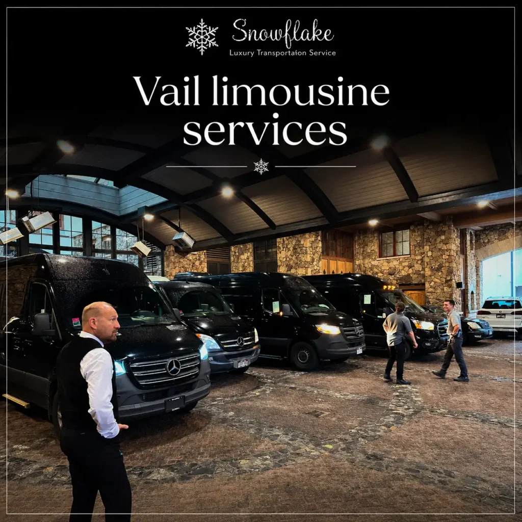 Executive black limousine representing trusted Vail limousine services in Colorado