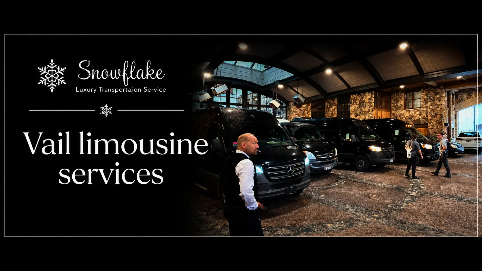 Professional chauffeur from Vail limousine services assisting travelers with luggage