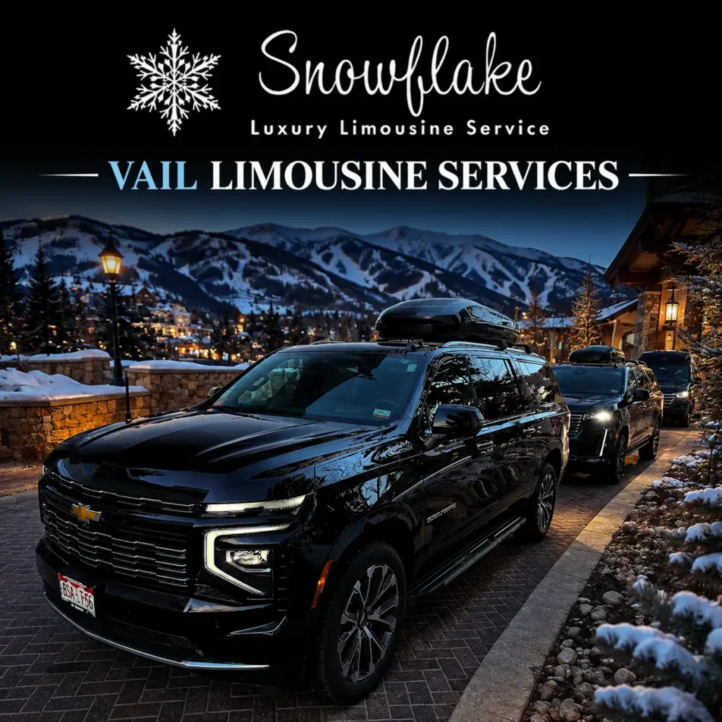 Snowflake Limo offering premium Vail limousine services for luxury travel