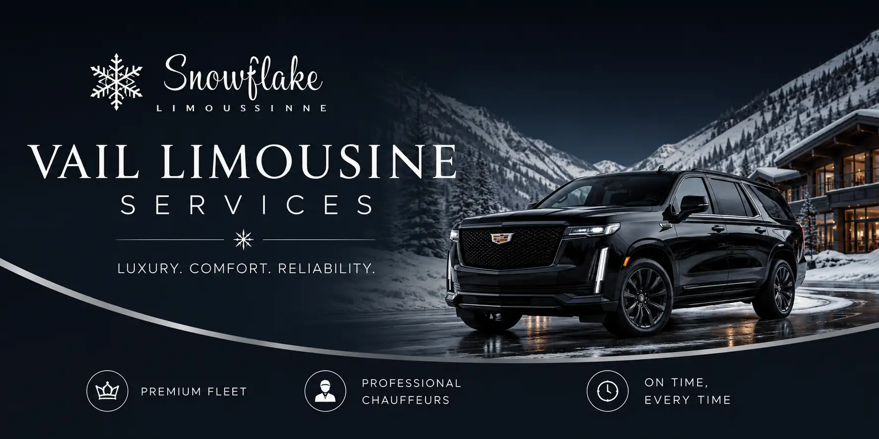 Professional Vail limousine services for airport transfers and corporate travel